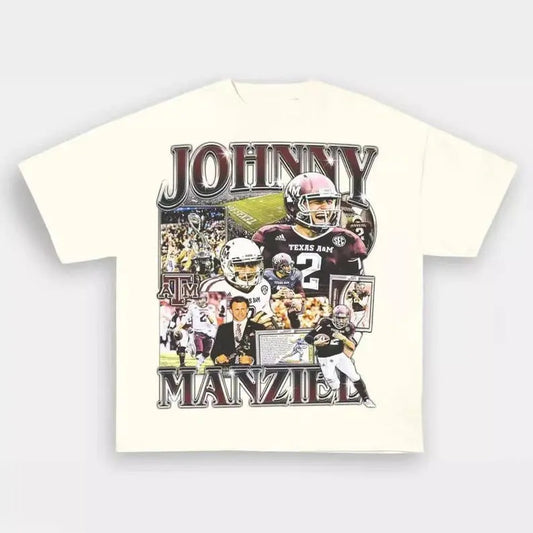 Vintage College Johnny Manziel Graphic Tee, Sports Graphic Tee