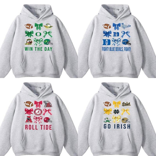 Vintage Coquette NCAA Football Team Collection Sport Grey Hoodie, Graphic NCAA College University Sport Team Collection Shirt, Gift For NCAA Fan ncaa fan