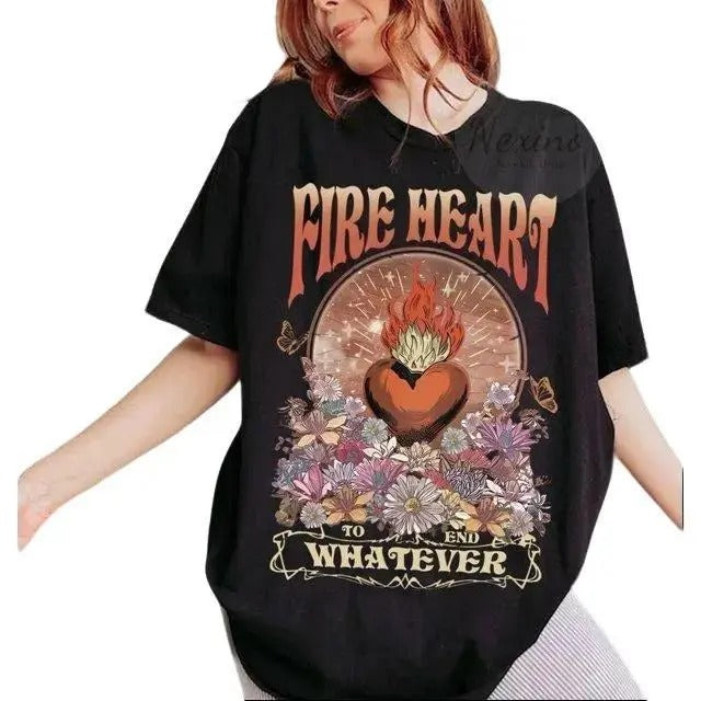 Vintage Fire-heart Shirt, To Whatever End t-shirt, SJM quotes, SJM, You do not yield t-shirt, throne of glass book merch,...