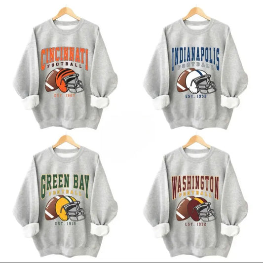 Vintage Football All Team Sweatshirt Collection Classic Unisex, Sweater For Men And Women Sweatshirt 2024, Vintage 90s Graphic Tees