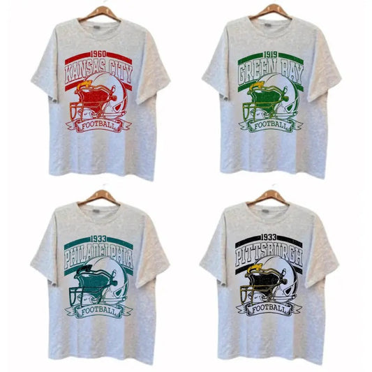 Vintage Football T-Shirt - Retro All Team Sports Collection, Gift For Fan Sport Hoodie, Sweatshirt | InkThreadWorks.com