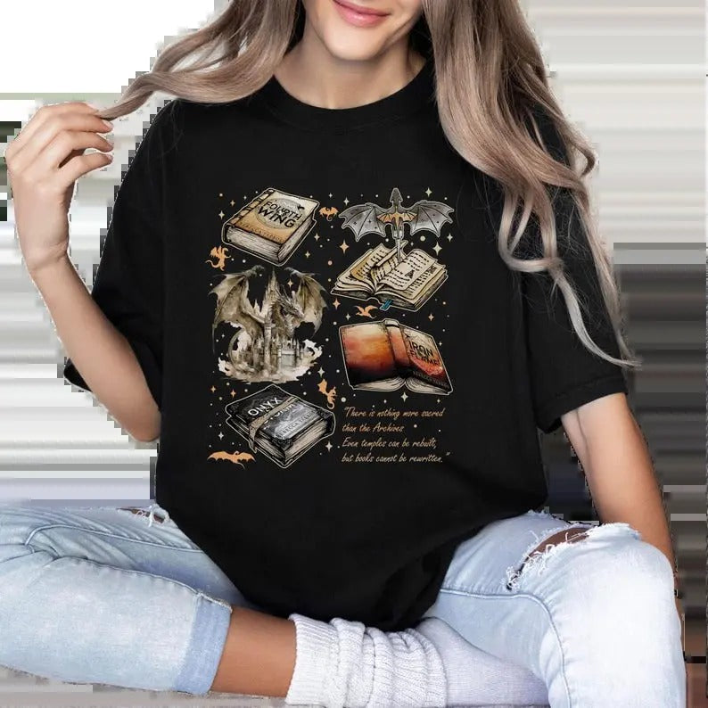Vintage Fourth Wing Series Shirt, War College T-Shirt, Dragon Rider Tee, throne of glass book merch Hoodie, Sweatshirt