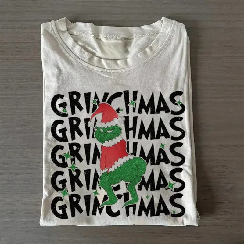 Vintage Funny Grinchmas Graphic Tee - Merry Christmas - Gr1nch Movie Shirt - Christmas Party Shirt - Christmas Gifts - Santa Claus