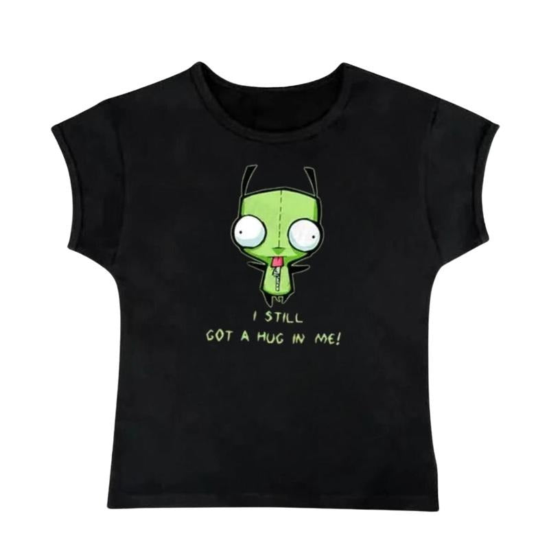 Vintage GIR Baby Tee, Summer Top 90s, Gothic Emo Girl Baby Tee, Y2k Top Women Streetwear, Grunge 2000s, Women Fitted...