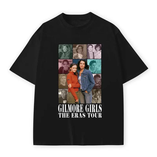 Vintage Gilmore Girl Eras Tour T-Shirt, Gilmore Girl T-Shirt, Stars Hollows Gilmore Girl T-Shirt, Gilmore Girl Tv Show T-Shirt, Halloween Gifts, Gift For Fan, Gift For Her, Gift For Him Fabric Fit Top Womenswear