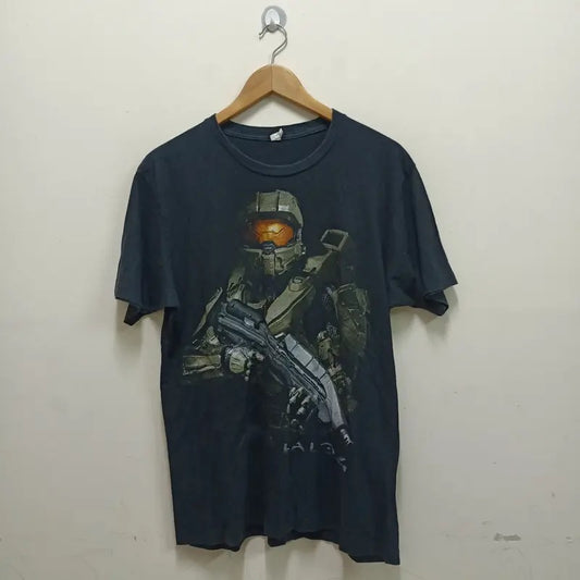 Vintage Halo 4 t-shirt  Cotton Menswear T-Shirt Top Hoodie, Sweatshirt | InkThreadWorks.com