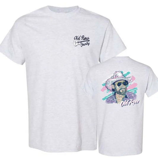 Vintage Hank Williams Jr X Old Row Outdoors 80s T-Shirt, Gift Mens