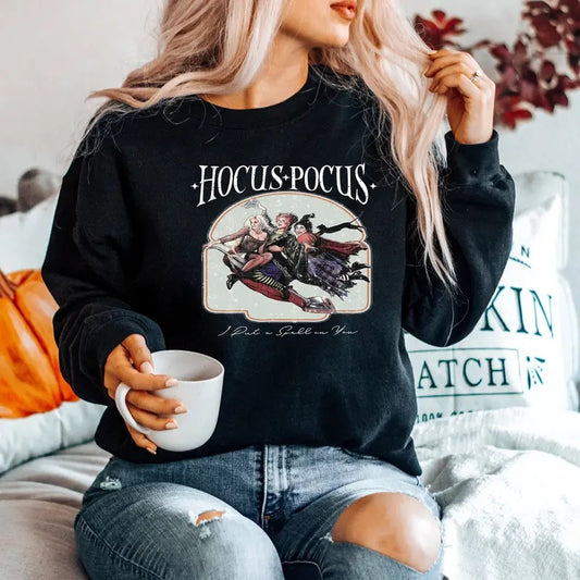 Vintage Hocus Pocus Sweatshirt Hocus Pocus Shirt Sanderson Sisters Sweatshirt Halloween Party Shirt Cute Halloween Outfit