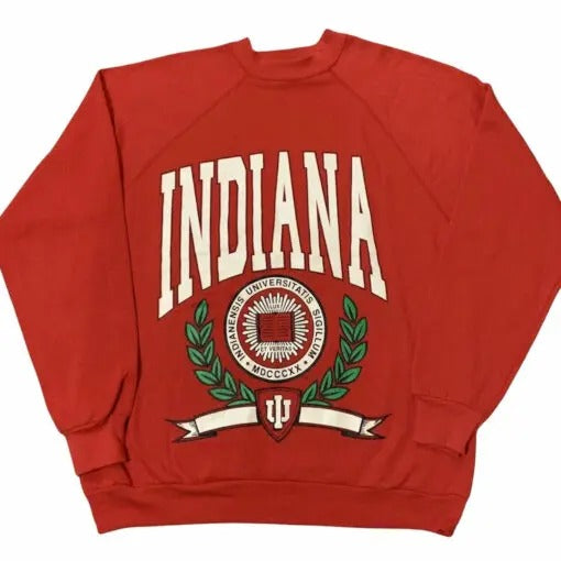 Vintage Indiana Sweatshirt, IU Sweatshirt, Indiana Hoosiers Shirt Gifts For NCAA Fans