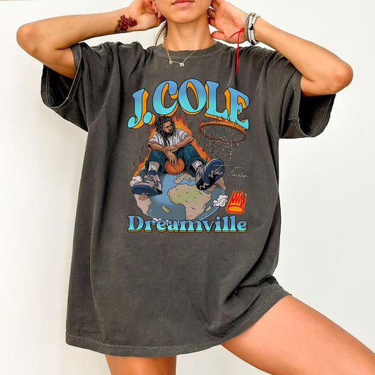 Vintage J Cole Dreamville T-Shirt, Hip Hop Rap T-Shirt