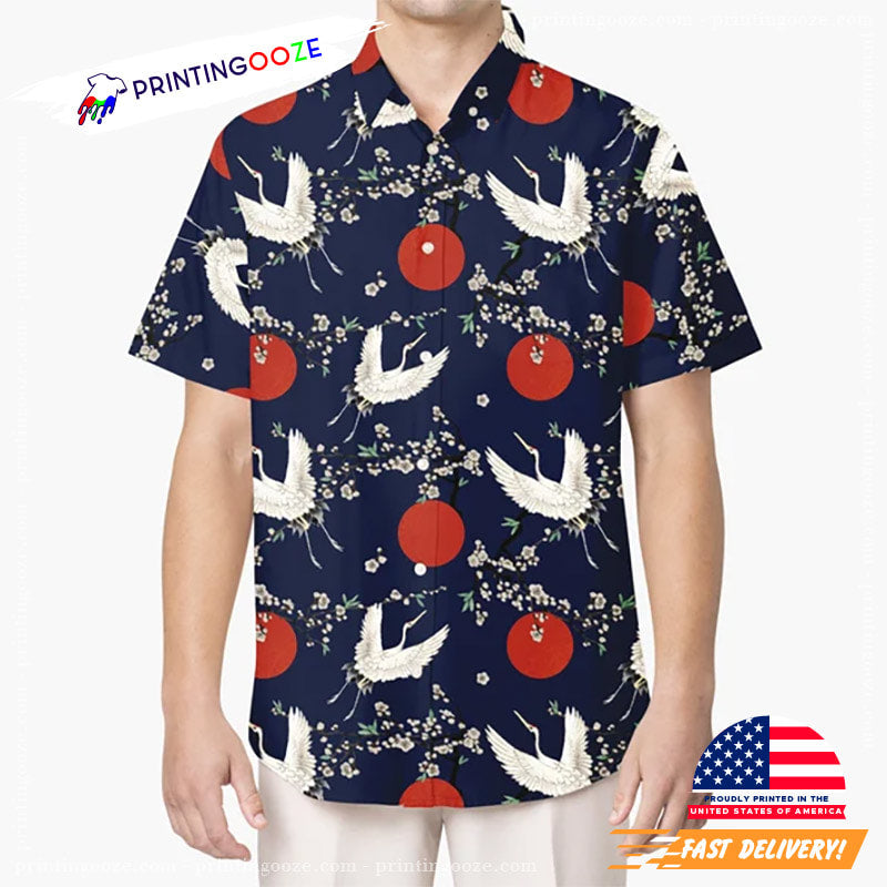 Vintage Japanese Bird Hawaiian Shirt