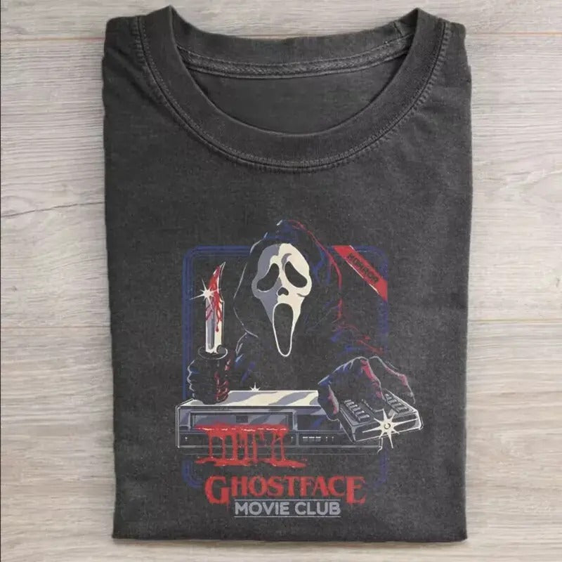 Vintage Just Waiting for Christmas Santa Claus Graphic Tee - Christmas Tree - Merry Christmas - Funny Christmas Shirt - Cozy Season - Christmas Gifts Streetwear Casual