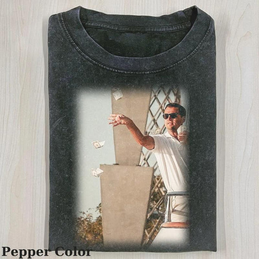 Vintage Leonardo Wolf of Wall Make it Rain Street T-shirt,The Wolf of Wall Street Unisex Tee Graphic, Funny The Wolf of Wall Street Shirt, The The Wolf of Wall Street Movie Tshirt, Top Menswear Womenswear Streetwear