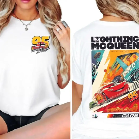 Vintage Lightning Mcqueen Shirt II, 95 Lightning Mcqueen Shirt II, Radiator Springs Tee, Rusteze Cars Shirt, WDW Family...
