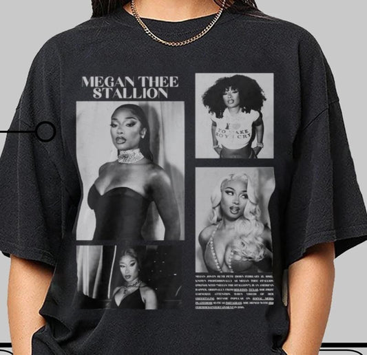 Vintage Megan Thee Stallion T-Shirt, Mother's Day Gift for Women and Men Top Womenswear Hoodie, Sweatshirt