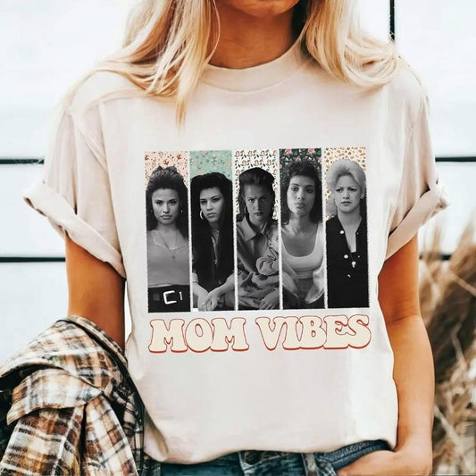 Vintage Mom Vibes T-Shirt, Vintage Movie Shirt, Old Movie Tee, Movie Shirt, Graphic Tee Womenswear Fabric Top Printed Comfort