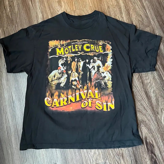 Vintage Motley Crue Carnival Of Sin Tour T-Shirt 2005