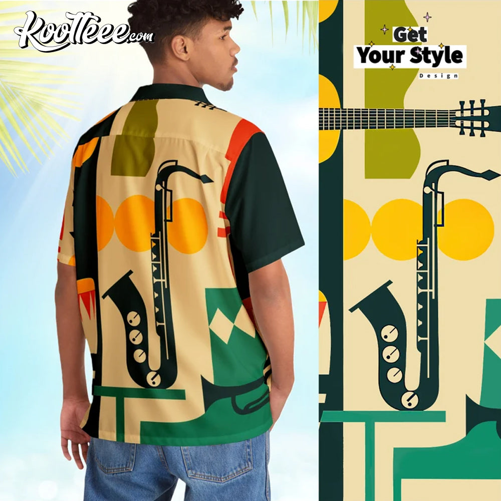 Vintage Musical Instruments Hawaiian Shirt