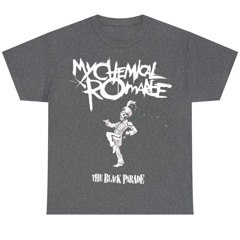 Vintage My Chemical Romance Black Parade Tour T-Shirt, Retro Rock Band Tee, Double-Sided Graphic Design, Casual Streetwear, Unisex Cotton Shirt