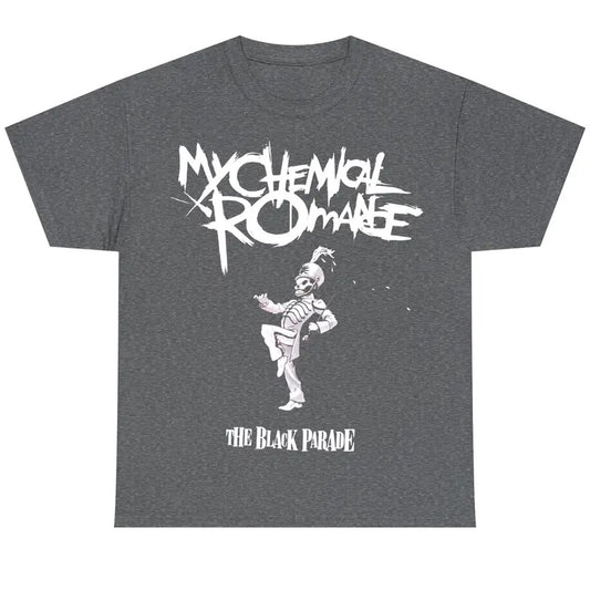 Vintage My Chemical Romance Black Parade Tour T-Shirt, Retro Rock Band Tee, Double-Sided Graphic Design, Casual Streetwear, Unisex Cotton Shirt