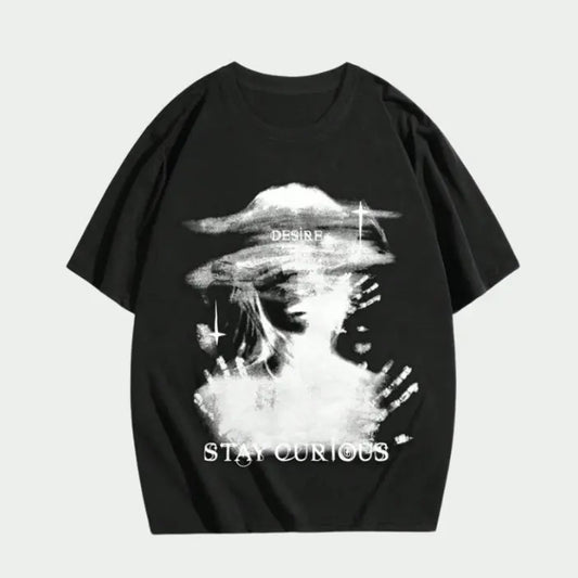 Vintage Mysterious Soul Graphic Tee, Sweatshirt, Hoodie Gift For Women Top Womenswear Underwear Cotton T-Shirt Polyester Printed Streetwear