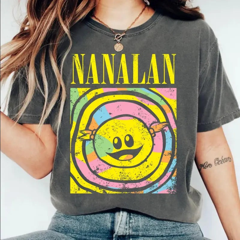 Vintage Nanalan Meme Trending Tshirt,Cartoon Clothing,Retro Peepo Shirt,Who's That Wonderful Girl,Mona Nanalan Could she...