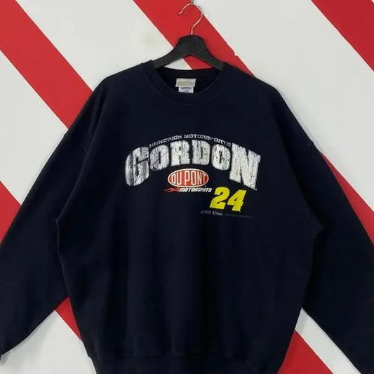 Vintage Nascar Jeff Gordon Sweatshirt Nascar Crewneck Jeff Gordon Sweater Pullover Dupont Motorsports Jeff Gordon Print...