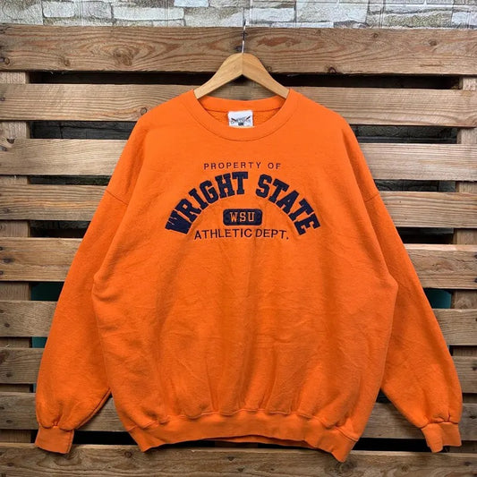 Vintage Ncaa Wright State Sweatshirt Wright State Crewneck Jumper Wright State Pullover Sweater Wright State Embroidery...