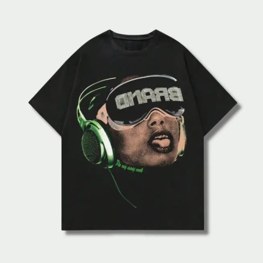 Vintage Neon Beats Graphic Tee, Sweatshirt, Hoodie Gift For Women Top Womenswear Underwear Cotton T-Shirt Polyester Printed Streetwear