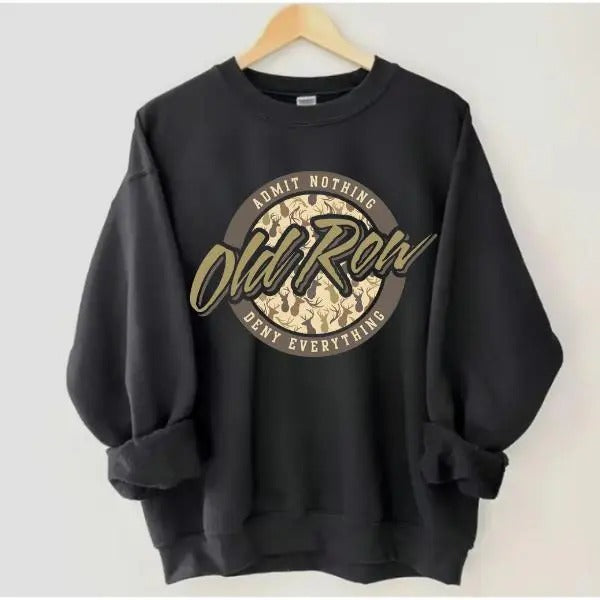 Vintage Old Row Sweatshirt for Women, Admit Nothing Deny Everything Sweatshirt, sweatshiert hot trend