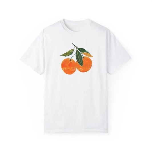 Vintage Orange Art Graphic Tee Fruit Shirt, Pastel Drawing Oranges Shirt Foodie Gift Vintage Graphic Shirt, Aesthetic Fruit Shirt Boho