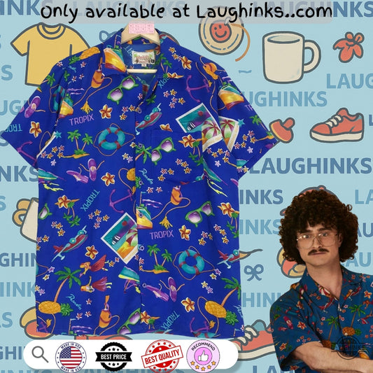Vintage Party Disco Honolulu Beach Hawaiian Shirt By Weird The Al Yankovic
