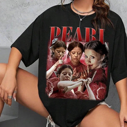 Vintage Pearl T-Shirt, Pearl Movie Pig Gators and Geese Shirt, Mia Pearl Horror Movie Pearl Tee, Top Womenswear Original Oversized