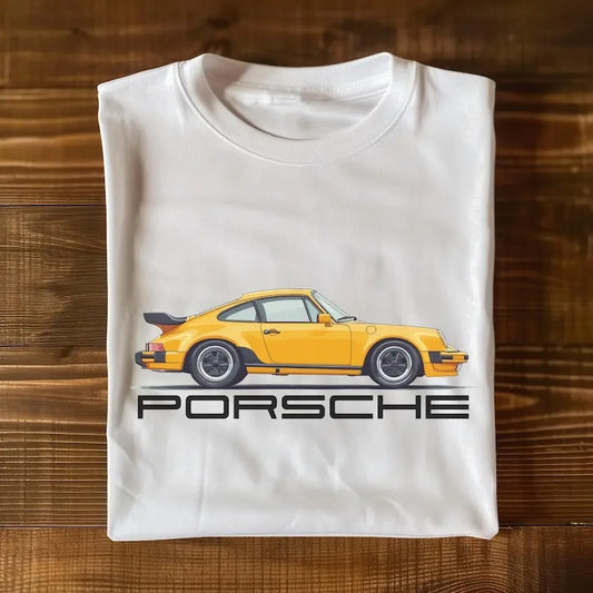 Vintage Porsche 911 Graphic Men Women T-shirt, Classic Car Lover Tee, Distressed Car Shirt, Retro Automobile Top, Vehicle Enthusiast Gift