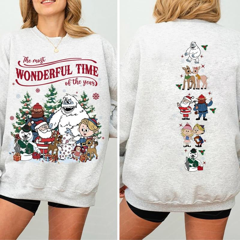 Vintage Rudolph Christmas Sweatshirt, Nostalgia Christmas Shirt, Red Nosed Reindeer Sweatshirt, Retro Christmas Shirt, Rudolph Sweatshirt