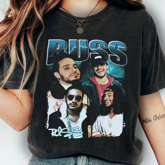 Vintage Russ Shirt Santiago T-shirt It Was You All Along Tour Sweatshirt Russ Graphic Bootleg Hoodie Gift For Fans Men Women