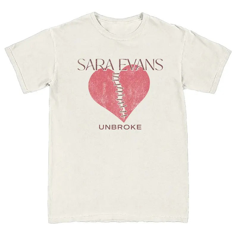 Vintage Sara Evans T-shirt Heart Unbroke Sweatshirt Sara Evans Unbroke Tour Merch Sara Evans Tee Gift For Fans Men Women