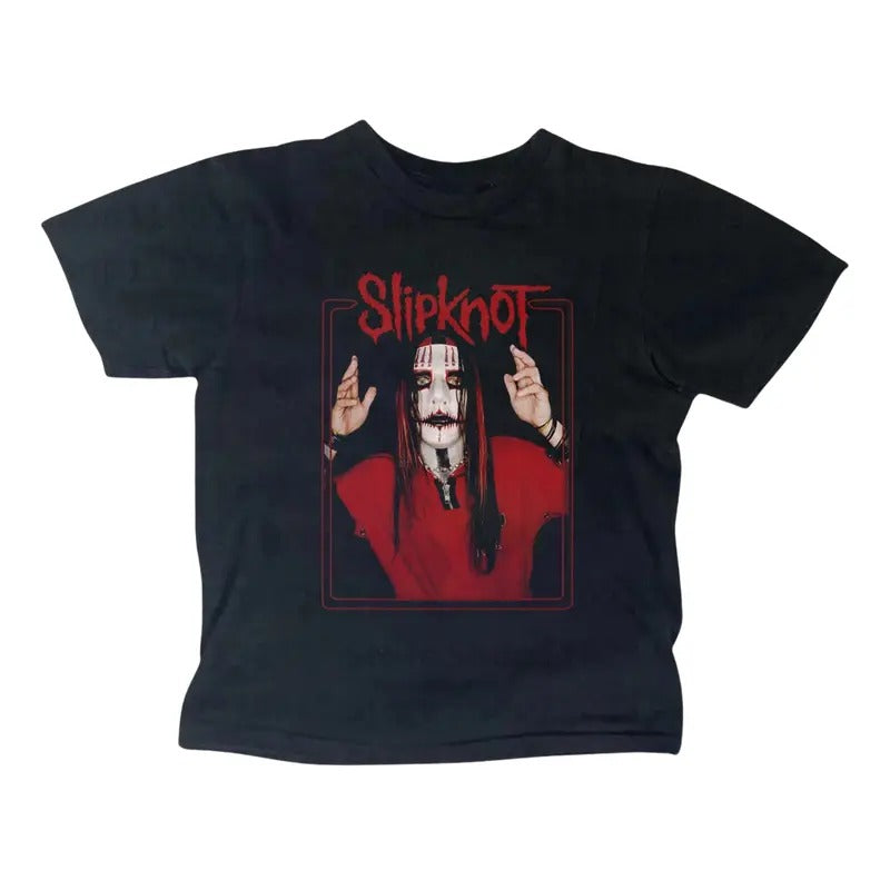 Vintage Slipknot Baby Tee, Rock Band Baby Tee, Metal Gothic Rock Band, Y2k Top Women Streetwear, Gothic Emo Girl Top,...
