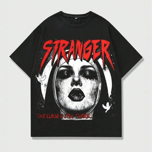 Vintage Street Life Men's Blurred Portrait Print Graphic Tee, Sweatshirt, Hoodie Gift For Women Top Womenswear Underwear Cotton Polyester T-Shirt