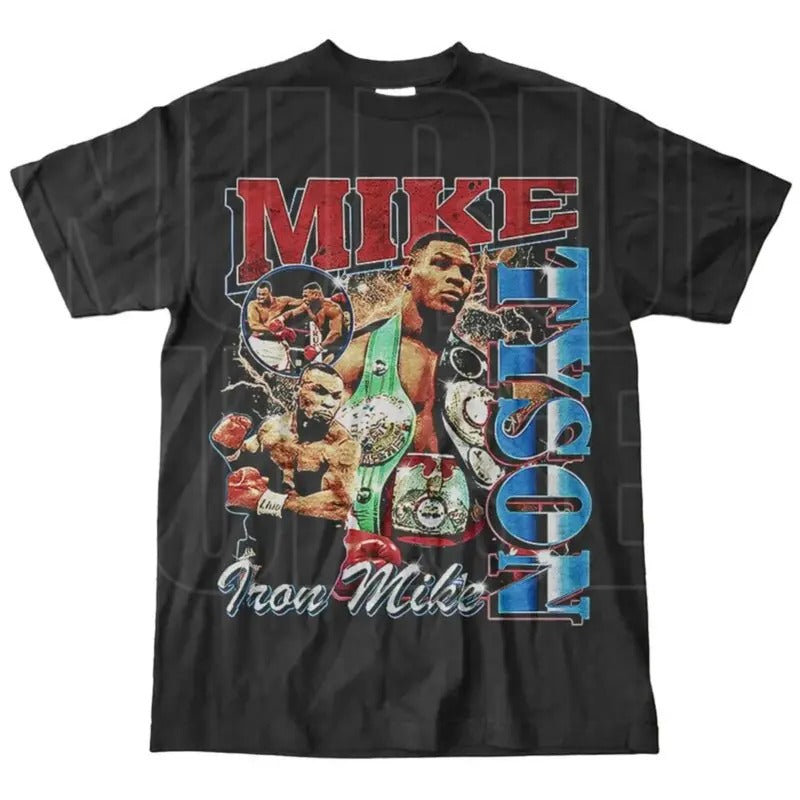 Vintage Style Mike Tyson T-shirt, Mike Tyson Shirt, 90s Vintage Boxing Sport Legend Unisex Graphic Tee, Vintage Iron Mike T Shirt Menswear Top