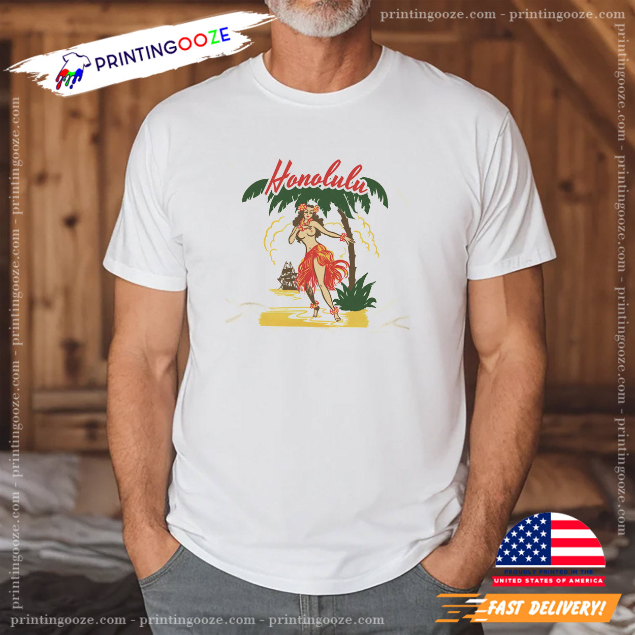 Vintage Summer Honolulu Hawaiian Shirt