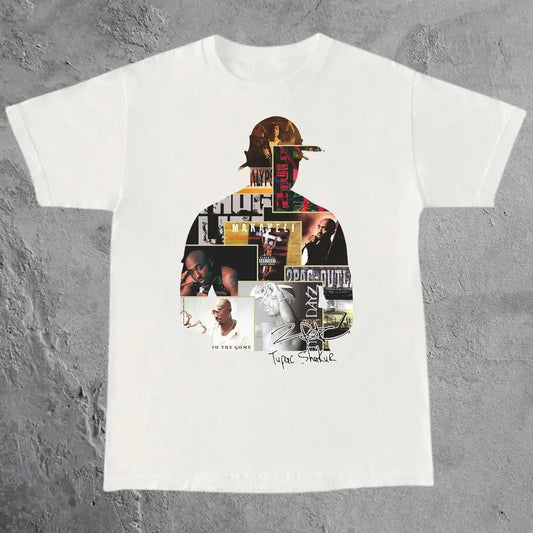 Vintage TuPac Album Graphic Tee, Tupac Shakur Shirt, 2Pac Shirt, 90s Merch, Rapper Shirt, Hip Hop 90s Legends Shirt, Rapper Merch
