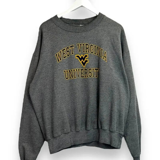 Vintage University of West Virginia NCAA Graphic Spellout Sweatshirt Size XL