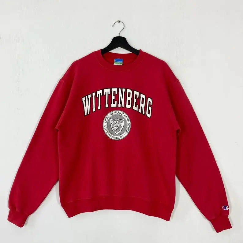 Vintage Wittenberg University Sweatshirt Wittenberg University Crewneck Wittenberg Sweater Pullover Wittenberg Tigers...
