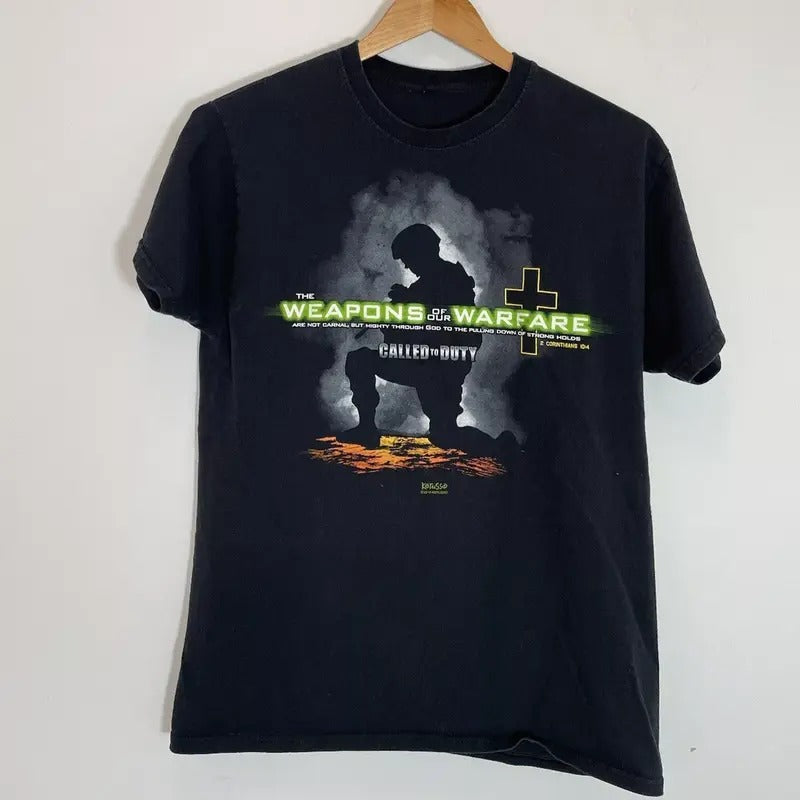 Vintage Y2K Modern Warfare Mens Tee Shirt Call Of Duty Weapons Of Warfare Hoodie, Sweatshirt | InkThreadWorks.com