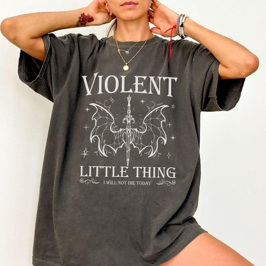 Violent Little Thing, Fourth Wing, Basgiath War College, Iron Flame, Rebecca Yarros, Book Gift, Book Lover, Dragon Shirt,...