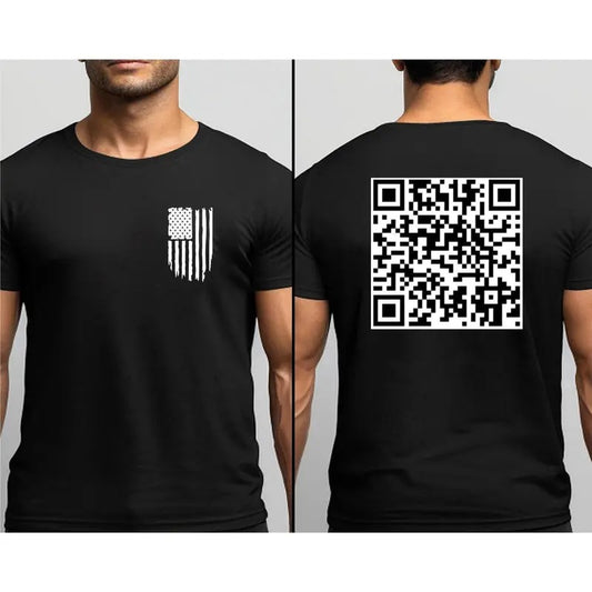 Viral Trum Dance YMCA QR Code T-Shirt - Funny Trum Dance Shirt, Trum Dance Prank Shirt