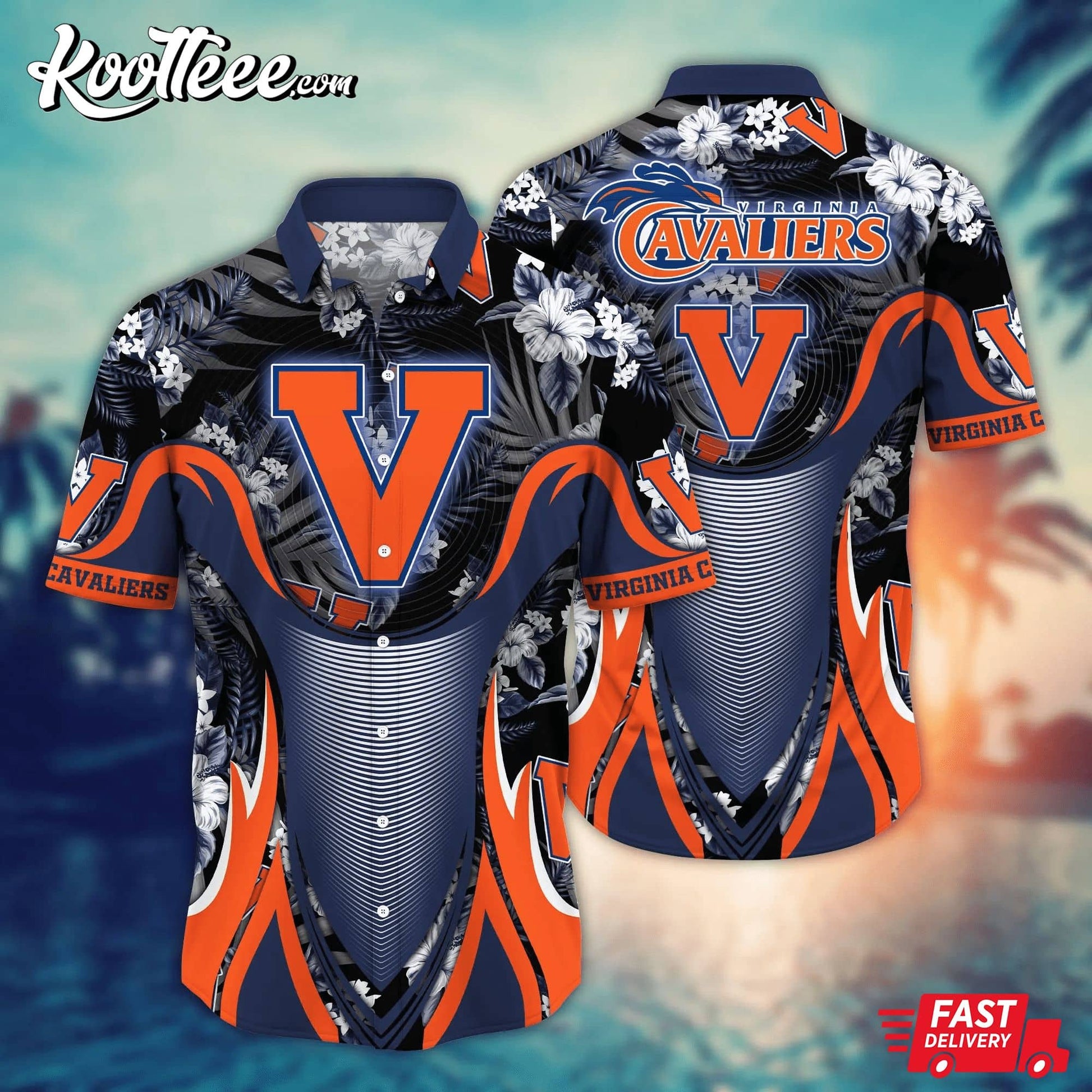 Virginia Cavaliers Football Hawaiian Shirt