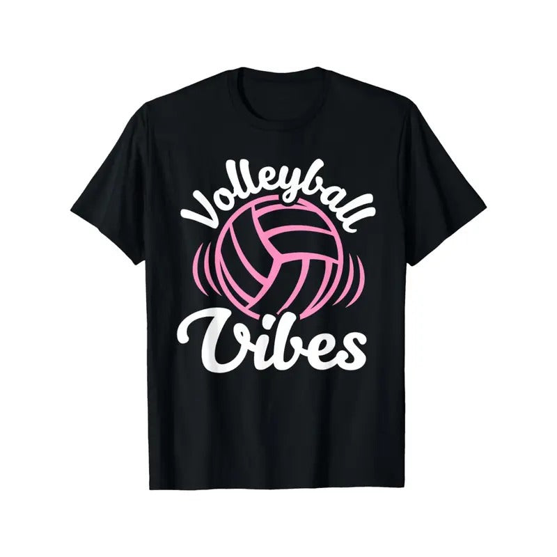 Volleyball Vibes Volleyball Shirt For Girls Teens Women T-Shirt Made in USA Hoodie, Sweatshirt | InkThreadWorks.com