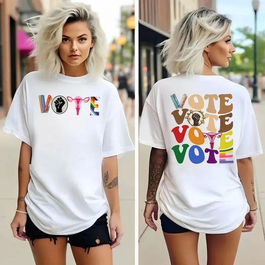 Vote Two Sides Shirt, Banned Books Shirt, Reproductive Rights Tee, The Future Is Female, Political Activism, Unisex Short...